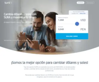 Tipodecambiosura.pe(Cambia soles y dólares con el respaldo de SURA) Screenshot