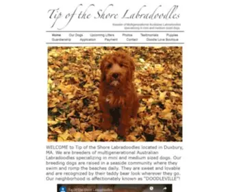 Tipoftheshorelabradoodles.com(Tip of the Shore Labradoodles) Screenshot