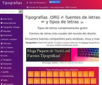 Tipografias.org(Tipografías) Screenshot