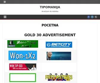 Tipomanija.net(Analizom do dobitka) Screenshot