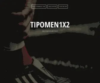 Tipomen1X2.com(Hot Fixed Matches) Screenshot