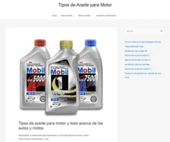 Tiposdeaceiteparamotor.top(Tipos de aceite para motor y todo acerca de los autos y motos) Screenshot