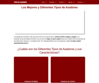 Tiposdeasadores.com(Los MEJORES y diferentes tipos de ASADORES) Screenshot