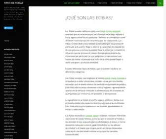 Tiposdefobias.com(TIPOS DE FOBIAS) Screenshot
