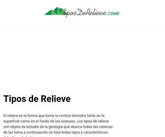 Tiposderelieve.com(Todos los tipos de relieve) Screenshot