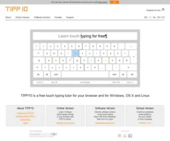 Tipp10.com(Free Touch Typing Tutor) Screenshot
