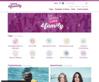 Tipps4Family.de(Familienportal & Familienmagazin) Screenshot