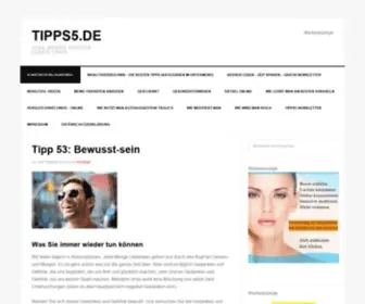 Tipps5.de(Jede Menge besser leben Tipps) Screenshot