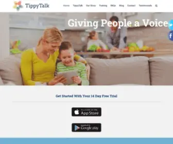 Tippy-Talk.com(Instant Communication for Non Verbal People) Screenshot