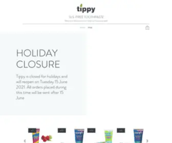 Tippy.com.au(SLS free toothpaste) Screenshot