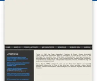 Tipro.org(Texas Independent Producers & Royalty Owners Association) Screenshot