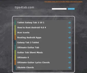 Tips4Tab.com(Your Tablet Guide) Screenshot