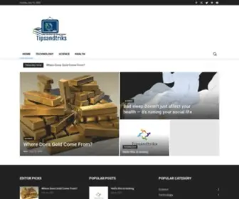 Tipsandtriks.com(House and Home tips and advice) Screenshot