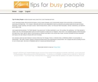 Tipsforbusypeople.com(Lisa B) Screenshot