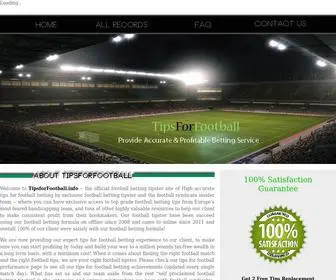 Tipsforfootball.info(Website Under Maintenance) Screenshot