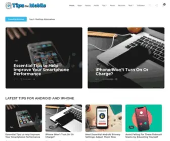 Tipsformobile.com(Mobile Tech News) Screenshot