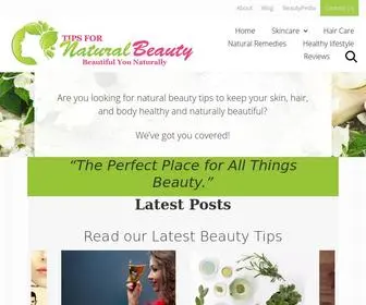 Tipsfornaturalbeauty.com(Tips for Natural Beauty for Skin and Hair) Screenshot