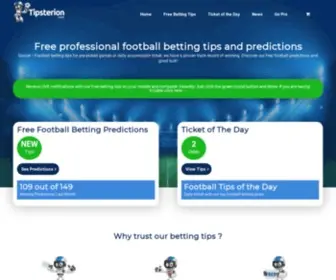 Tipsterion.com(Free professional football tips and predictions. Pre) Screenshot