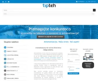 Tipteh.si(Slovenija vodilni distributer opreme za industrijsko avtomatizacijo) Screenshot