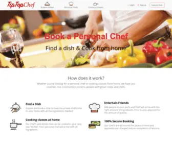 Tiptopchef.com(Private Chef Platform) Screenshot