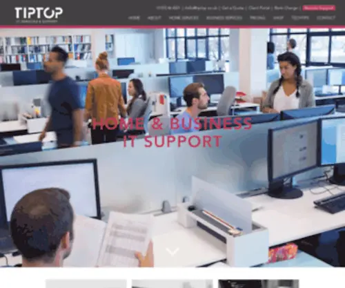 Tiptop.co.uk(IT Services & Support) Screenshot