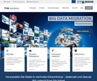 Tiq-Solutions.de(TIQ Solutions: Experte für Data Analytics und Business Intelligence) Screenshot