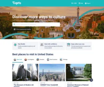 TiqEts.com(Instant tickets for remarkable experiences) Screenshot