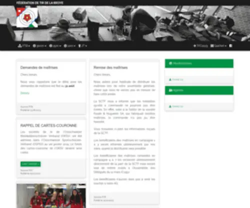 Tir-Broye.ch(Fédération de tir) Screenshot