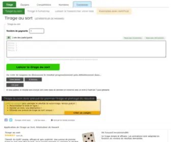 Tirage-AU-Sort.net(TIRAGE AU SORT) Screenshot
