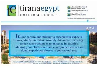 Tiranaaquaparkegypt.com(Tirana Egypt Hotels & Resorts) Screenshot