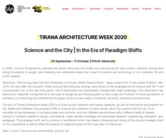 Tiranaarchitectureweek.com(T A W) Screenshot