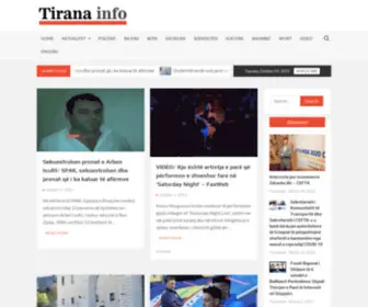 Tiranainfo.com(Tirana Info) Screenshot