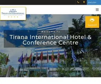 Tiranainternational.com(Tirana International Hotel & Conference Centre) Screenshot