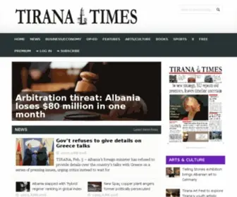 Tiranatimes.com(Albania in English) Screenshot