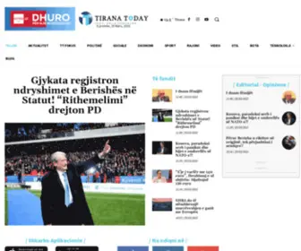 Tiranatoday.al(Tiranatoday) Screenshot