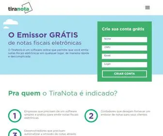 Tiranota.com.br(Emissor de Notas Fiscais Eletrônicas Gratuito) Screenshot