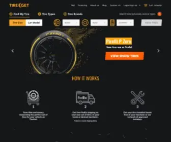 Tireget.com(The Easiest Way To Buy Tires Online) Screenshot