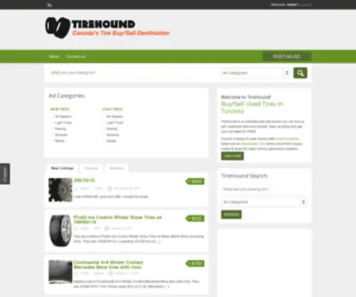 Tirehound.ca(Buy/Sell Used & New Tires) Screenshot