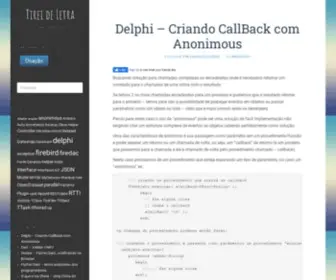 Tireideletra.com.br(Tirei de Letra) Screenshot