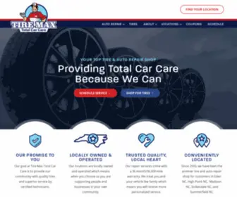 Tiremaxnc.com(Central NC's Top Tire Shop & Auto Repair) Screenshot