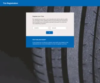 Tireregistration.com(Tire Registration) Screenshot