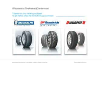 Tirerewardcenter.com(Michelin Reward Center) Screenshot