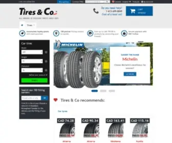 Tiresandco.ca(Tires Online Canada at discount prices) Screenshot
