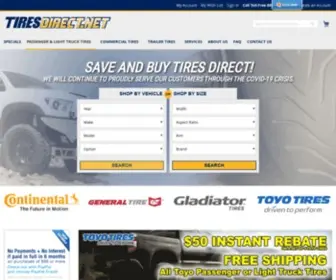 Tiresdirect.net(Save and Buy Tires @) Screenshot