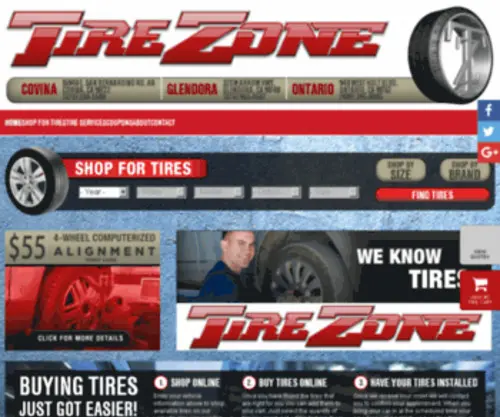 Tirezoneamerica.com(Tire Zone) Screenshot