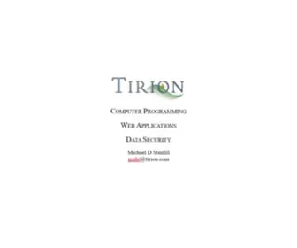 Tirion.com(Tirion Consulting) Screenshot