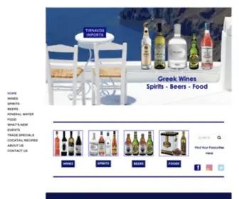 Tirnavosimports.com.au(Hellenic Greek Wine and Spirits Australia Wide Distributors Importers Fine Greek Wine Foods) Screenshot