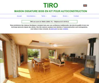 Tiro.fr(MAISON OSSATURE BOIS EN KIT POUR AUTOCONSTRUCTION) Screenshot