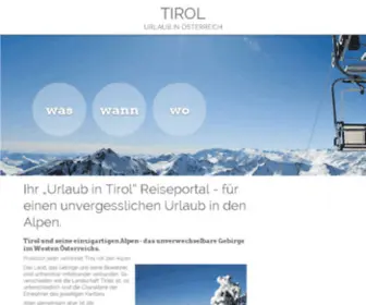 Tirol.de(Urlaub in Tirol) Screenshot