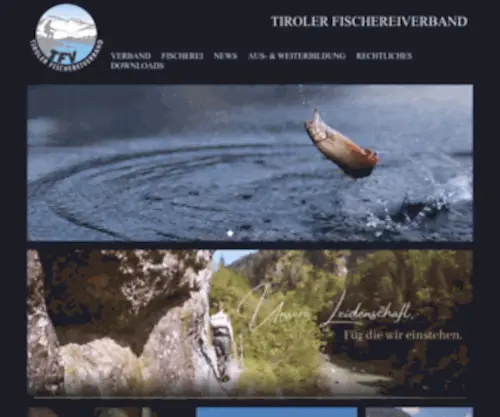 Tiroler-Fischereiverband.at(Tiroler Fischereiverband) Screenshot